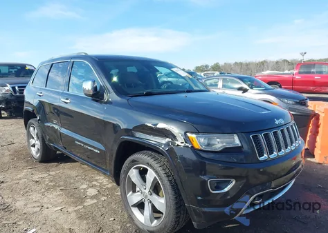 2015 Jeep Grand Cherokee Overland z USA, uszkodzony, nr VIN 1C4RJFCG5FC159765